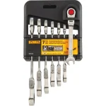 DEWALT DWMT74195 7-Piece SAE Ratcheting Flex Head Combination Wrench Set thumbnail 1