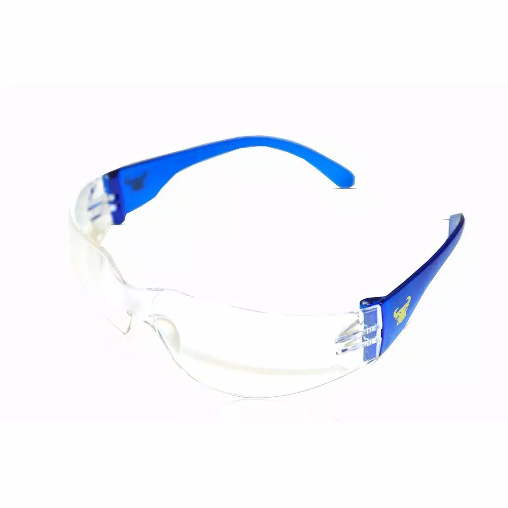 G & F Products EyePro Clear Lens Safety Goggles, Impact & Ballistic Resistant, 6 Colors (12-Pack)