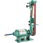 Grizzly Industrial 1 HP Belt Sander and Buffer, 110V Woodworking Knife Grinder with Quick-Release Mechanism thumbnail 2