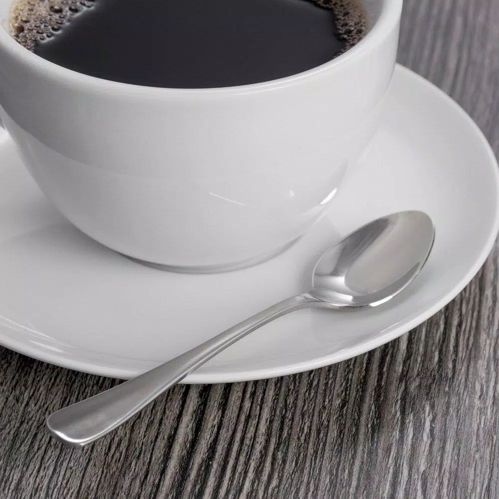 Oneida Baguette 18/10 Stainless Steel Demitasse Coffee Spoons, Silver, 12-Pack