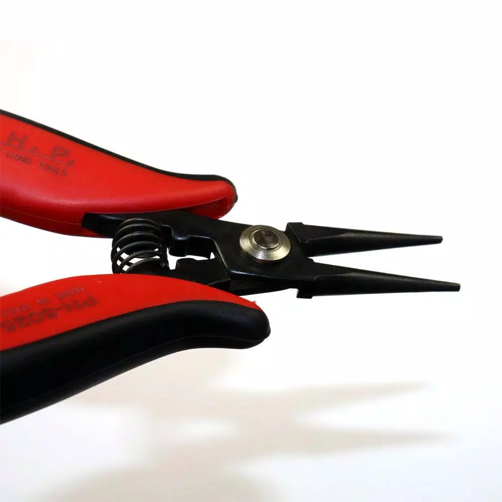 Hakko CHP PN-5025 Round Nose Pliers, Smooth Jaws, Long Nose Hand Tool