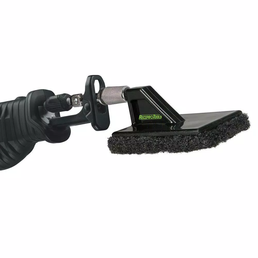 ReciproTools Heavy-Duty Cleaning Scour Pad Offset Attachment for Reciprocating Saws