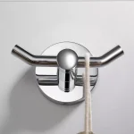 KRAUS Elie Double Robe and Towel Hook, Solid Brass, Chrome thumbnail 9