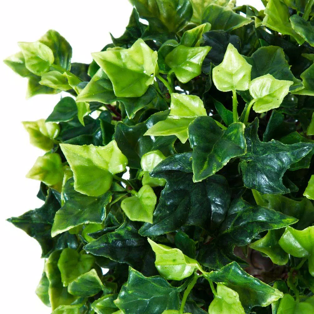 Pure Garden 30 in. English Ivy Single Ball Topiary Tree, 2-Pack