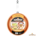 MasterPan Original Copper Pan 12 in. Aluminum Nonstick Ceramic Frying Pan, Copper Finish thumbnail 2