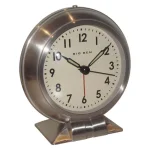 Westclox Metal Table Top Alarm Clock with Brushed Nickel Finish and Classic Big Ben Design thumbnail 2