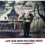 Haunted Hill Farm 5 ft. Animatronic Headless Man Halloween Prop with Talking Skull thumbnail 10