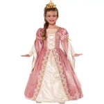 Unbranded Victorian Rose Girls Halloween Costume - Pink Fairytale Princess Dress thumbnail 1