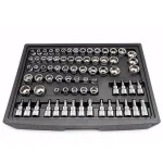 Husky 287-Piece Mechanics Tool Set with 1/4 in., 3/8 in., and 1/2 in. Drive Ratchets thumbnail 6