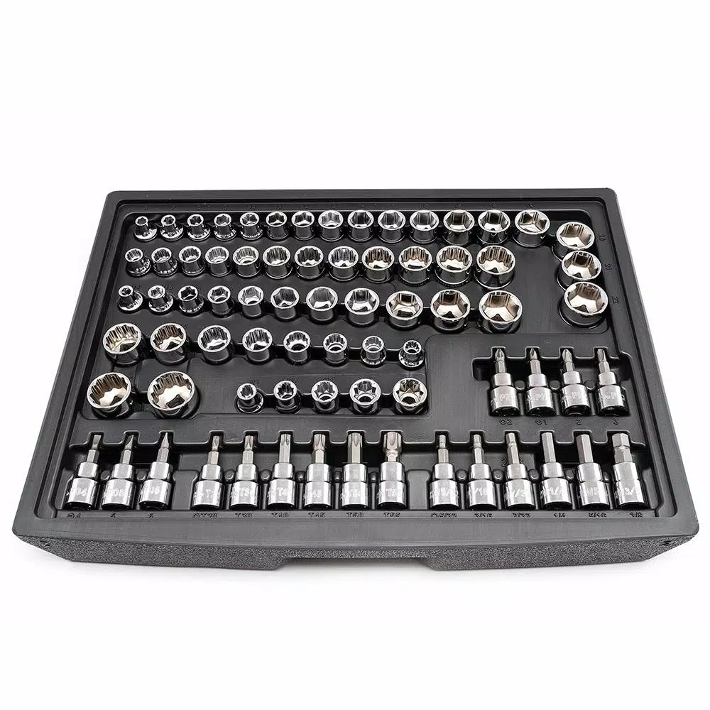 Husky 287-Piece Mechanics Tool Set with 1/4 in., 3/8 in., and 1/2 in. Drive Ratchets