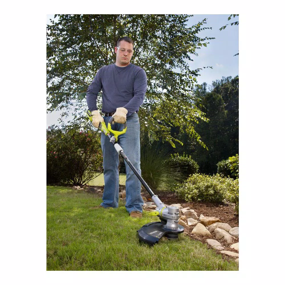 RYOBI 40V Lithium-Ion Cordless String Trimmer and Edger with 2.6 Ah Battery and Charger