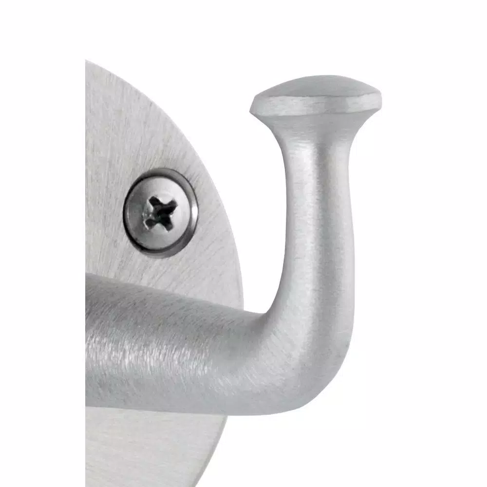 Unbranded Bobrick Heavy-Duty Single Robe Hook, Satin Nickel, 300 lb Capacity