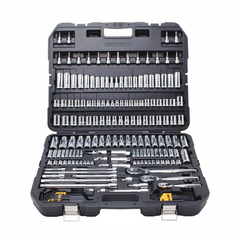 DEWALT 192-Piece Mechanics Tool Set with Bonus 3-Piece Plier and 10-Piece Screwdriver Set