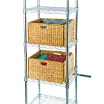 Seville Classics Water Hyacinth Storage Baskets, Hand-Woven Square Decorative Baskets, 2-Pack thumbnail 4