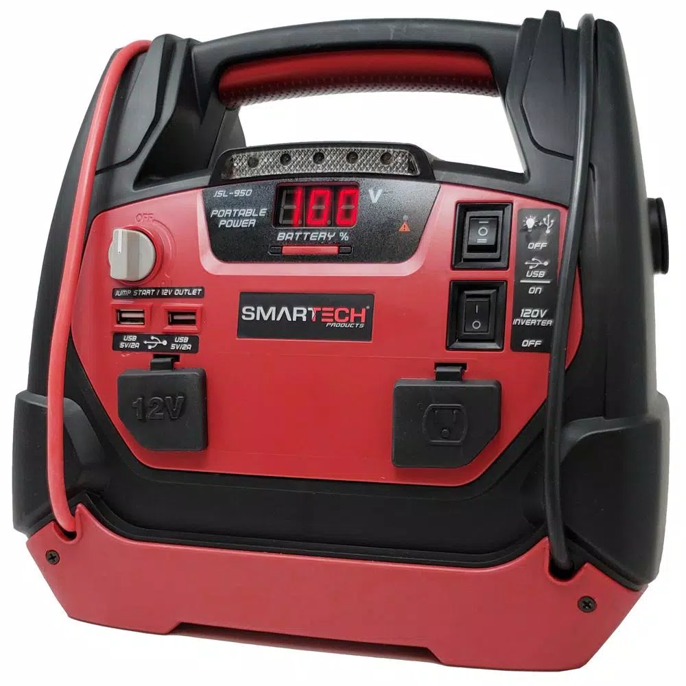 Smartech Products Smartech JSL-950 Portable Power Station with 950A Jump Starter and 150 PSI Air Compressor