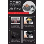 Caso Design AF 350 3.2 Qt. Convection Air Fryer with Barbecue Accessories, Black thumbnail 5