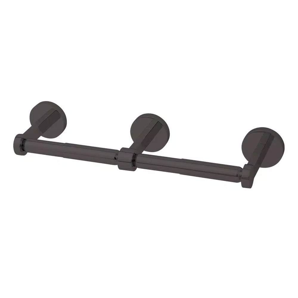 Speakman Vector Double Toilet Paper Holder in Matte Black by Roger Thomas