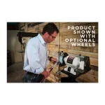 Jet JWBG-8 8 in. 1/2 HP 115-Volt Slow Speed Bench Grinder for Woodworking thumbnail 7