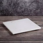Creative Home 8 in. Natural White Marble Square Serving Board and Trivet thumbnail 2