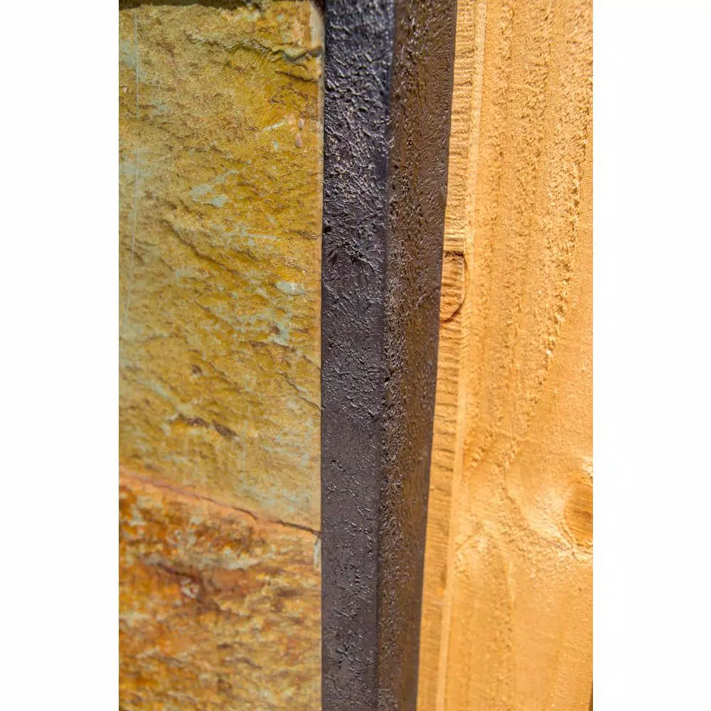 Kenroy Home Triptych Resin and Slate Indoor/Outdoor Wall Fountain, 37 in.