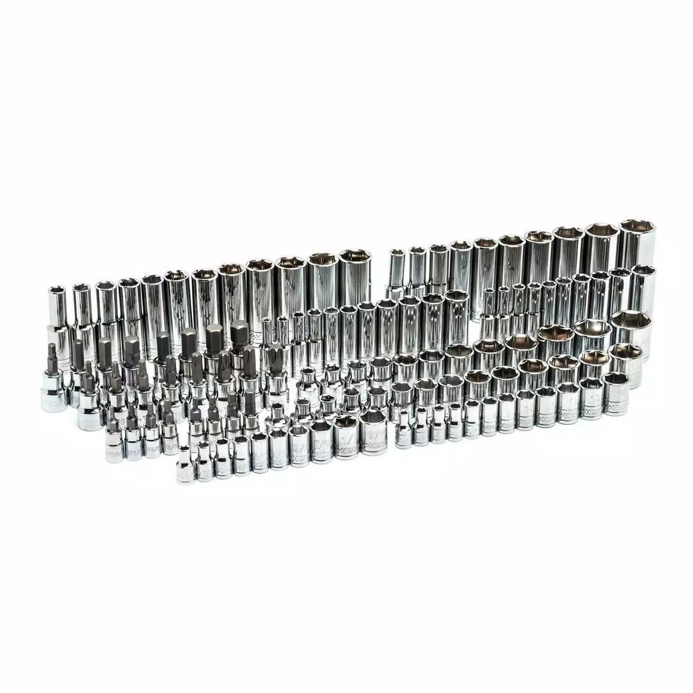 Husky 125-Piece Mechanics Tool Set with 144-Position 1/4 in. and 3/8 in. Drive Ratchets