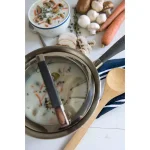 CookCraft by Candace 1.5 qt. Tri-Ply Stainless Steel Sauce Pan with Patented Latch Glass Lid thumbnail 3