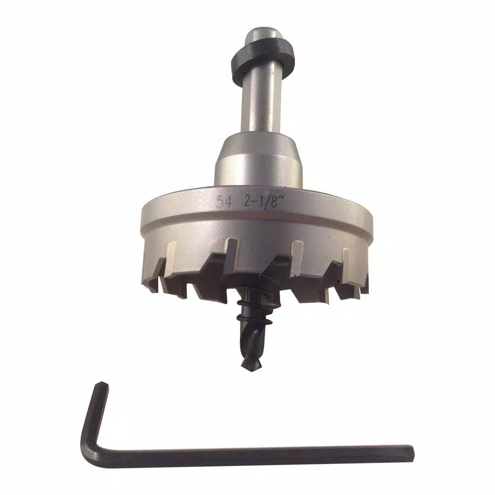 BLU-MOL 2-1/8 in. Tungsten Carbide Hole Saw for Metal Cutting