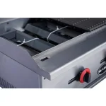 SABA 36 in. Stainless Steel Gas Cooktop Charbroiler with 3 Burners thumbnail 3