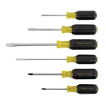 Stanley 6-Piece Screwdriver Set with Alloy-Steel Blades thumbnail 1
