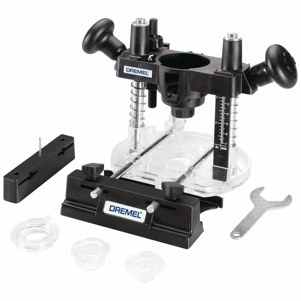Dremel Plunge Router Attachment and Shaper/Router Table Set for Woodworking