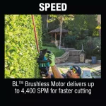 Makita 18V LXT Brushless Cordless 24 in. Hedge Trimmer Kit with (2) 5.0 Ah Batteries and Charger thumbnail 6