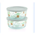 Pyrex Star Wars The Child 4-Piece Decorated Glass Food Storage Container Set with Lids thumbnail 4