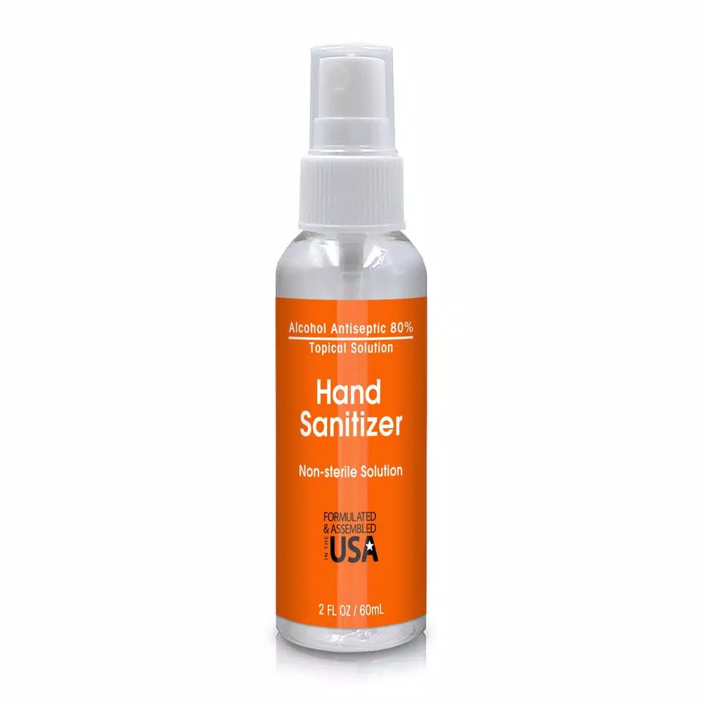 Unbranded 80% Ethyl Alcohol Hand Sanitizer Spray, 2 oz. (24-Pack)
