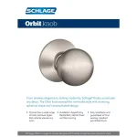 Schlage Orbit Satin Chrome Keyed Entry Door Knob, ANSI Grade 1 thumbnail 2