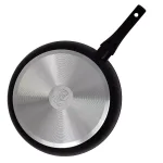 LavoHome Royal Marble 3-Piece Nonstick Forged Aluminum Frying Pan Set, Black thumbnail 2