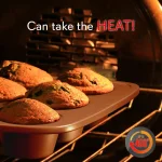 NutriChef 6-Piece Non-Stick Carbon Steel Bakeware Set - Professional Kitchen Baking Pan Set thumbnail 4