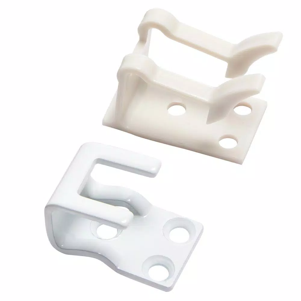 Prime-Line Adjustable Aluminum Sliding Patio Door Security Bar Lock, White, 28 in. to 48 in.