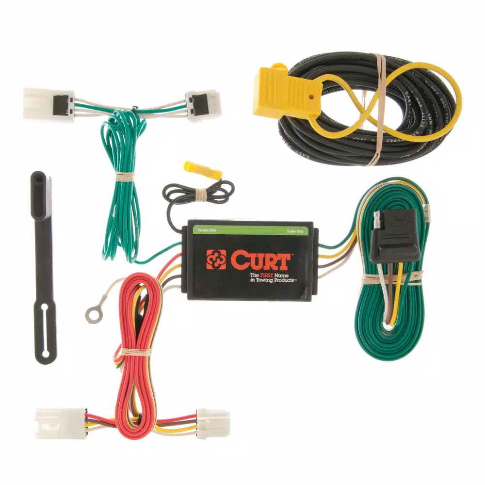 CURT Custom Vehicle-Trailer Wiring Harness, 4-Way Flat, for Mitsubishi RVR, Outlander Sport, Lancer