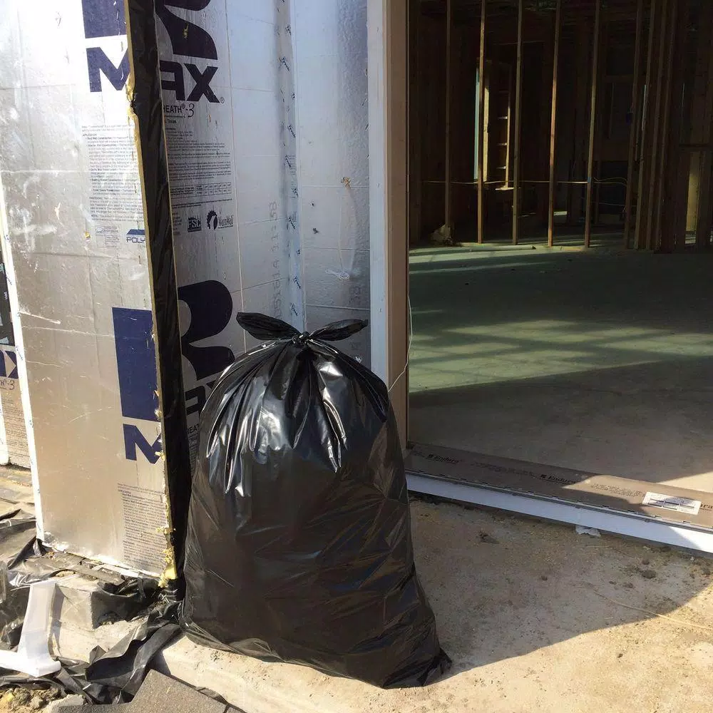 HUSKY 42 Gal. Heavy-Duty Contractor Trash Bags, 3 Mil Thickness, Black, 50-Count