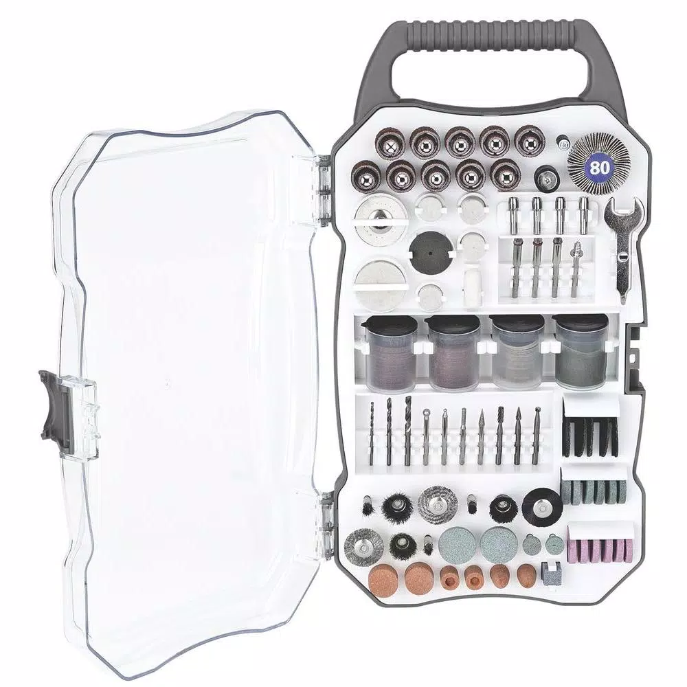 Genesis 208-Piece Universal Rotary Tool Accessory Set with Carrying Case