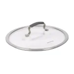 Epicurious 6 qt. Hard-Anodized Aluminum Nonstick Stock Pot with Glass Lid, Blue thumbnail 3