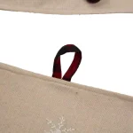 Glitzhome 48 in. Dachshund Embroidered Fabric Christmas Tree Skirt with Red Plaid Edge thumbnail 5