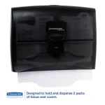 Kimberly-Clark PROFESSIONAL In-Sight Plastic Toilet Seat Cover Dispenser, Smoke Gray, 17.5 x 13.25 in. thumbnail 2
