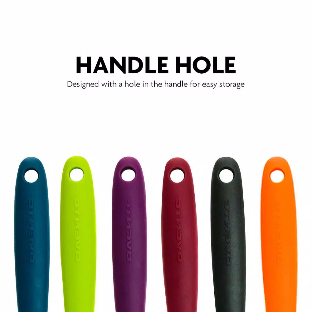 Ovente Premium Silicone Spatula Set, 6-Piece Heat-Resistant Non-Stick Spatulas with Stainless Steel Core