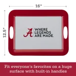 College Kitchen Collection Alabama Crimson Tide Serve 'n Score Party Platter, 16 x 12.5-Inch, Crimson Red thumbnail 4