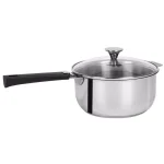 Cristel Tulipe 4 Qt. Stainless Steel Stew Pan with Glass Lid and Removable Handle System thumbnail 1