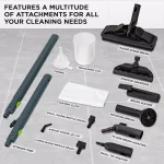 Ivation Multi-Purpose Canister Steam Cleaner with 14 Accessories, 1800W High Pressure thumbnail 5