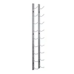 Epicureanist 9-Bottle Stainless Metal Wall-Mount Wine Rack thumbnail 2