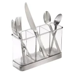 interDesign Forma 2 Flatware Organizer with Brushed Stainless Steel Base thumbnail 2