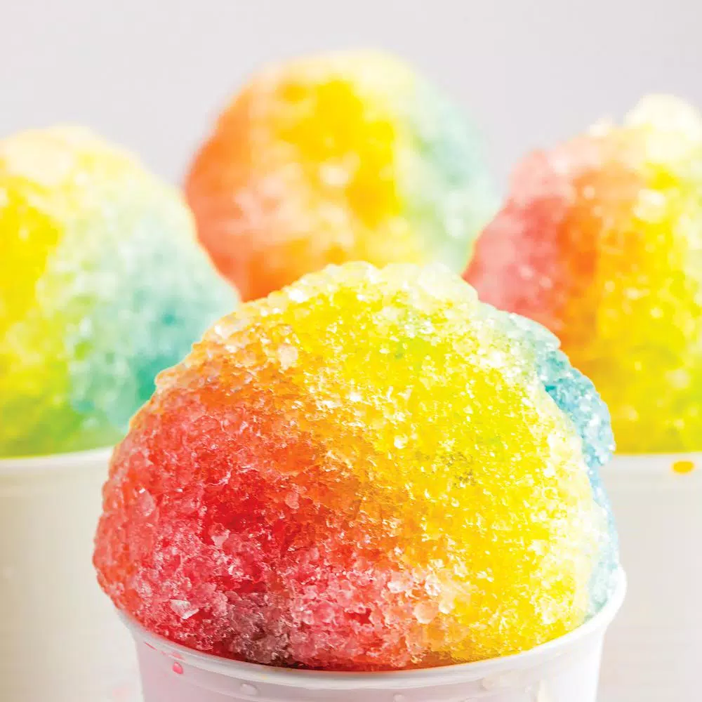 Nostalgia ISM1000 Electric Shaved Ice & Snow Cone Maker, Blue and White